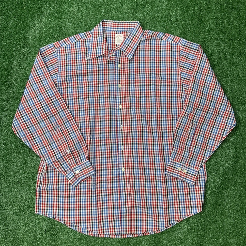 Brooks Brothers‎ Shirt 346 Style Men's Size XL Multicolor Long Sleeve